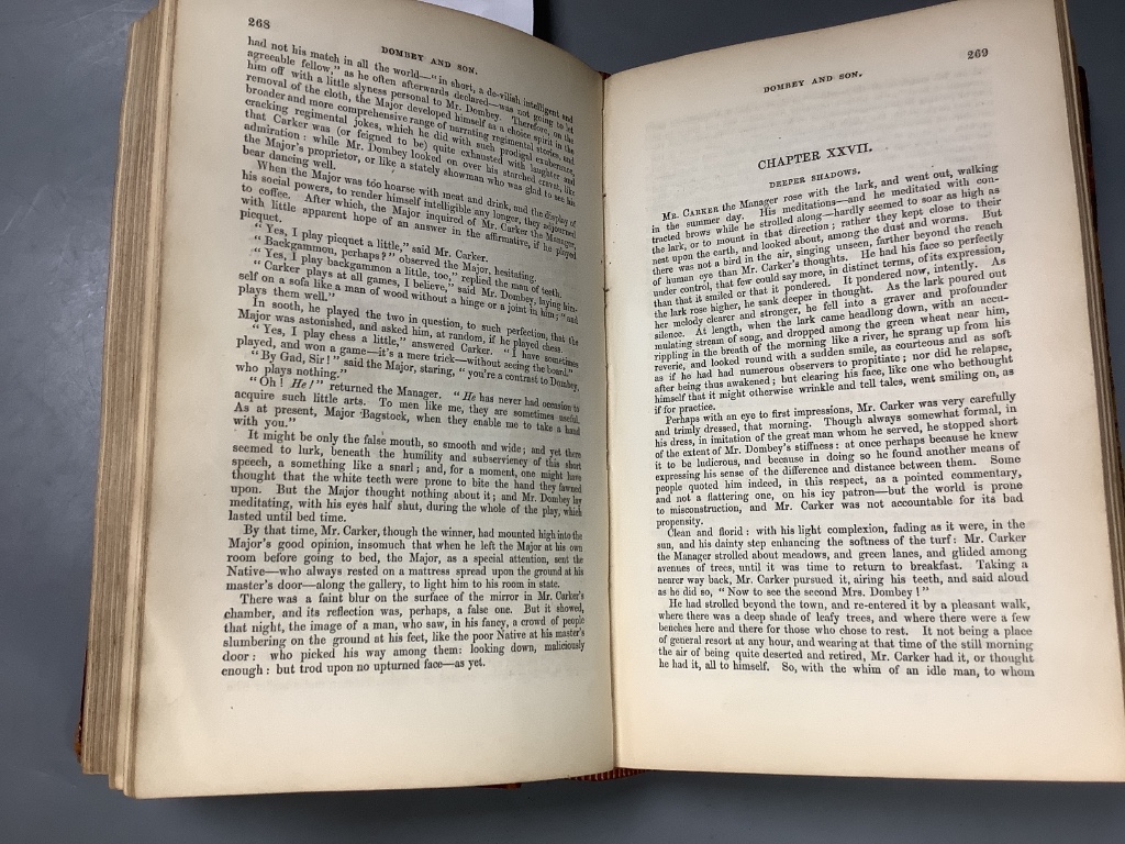 Dickens, Charles - Dombey and Son, 1st edition in book form,